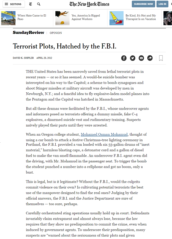 Attacks Will Intensify, Who Holds All The Cards? The End Is Near NYT-terror-plots-FBI-600_190336192